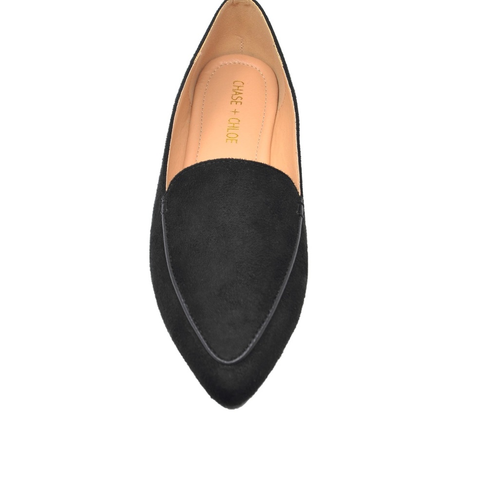 ⭐️ Women Black Suede Oxford Flats - Picture 3 of 4